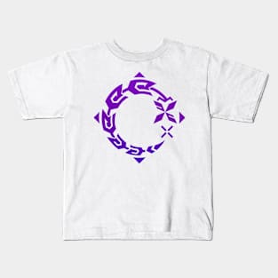 Genshin Impact Kuki Shinobu Emblem Kids T-Shirt